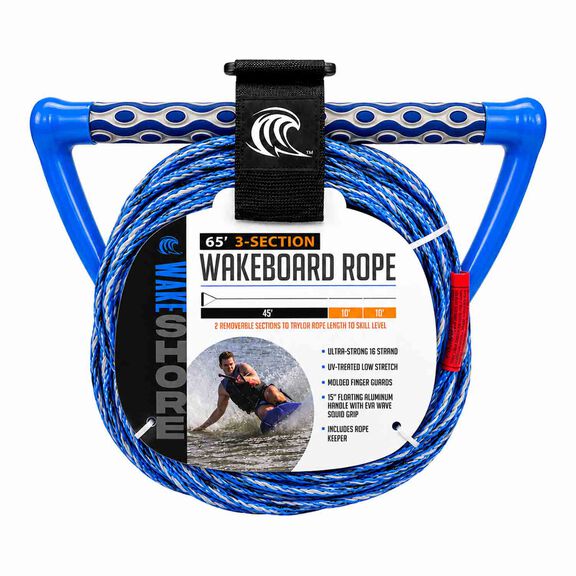 65' 3-Section Wakeboard Rope image number 0