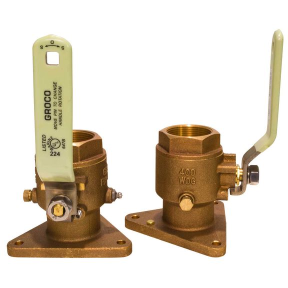Full-Port Flanged Bronze Seacocks image number 0