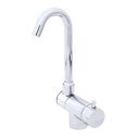 Aidack Folding Faucet, Hot/Cold Mixer, J-Spout, Chrome image number 0