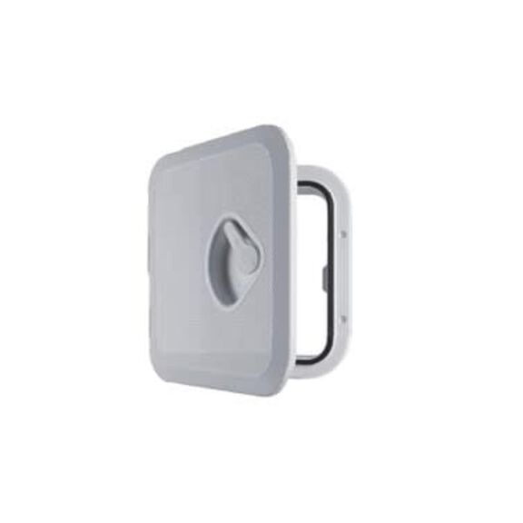 SEAFLO Marine Deck Access Hatch & Lid &ndash; 14.75" x 10.6", White, Rectangular Inspection Hatch with 180&deg; Opening, Non-Slip Surface image number 0
