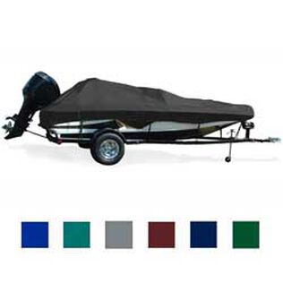 Angled Transom Bass Boat Cover, OB, Pacific Blue, Hot Shot, 17'5"-18'4", 96" Beam