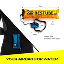 Restube Extreme One-Pull Inflatable Safety Buoy Azure Blue image number 4