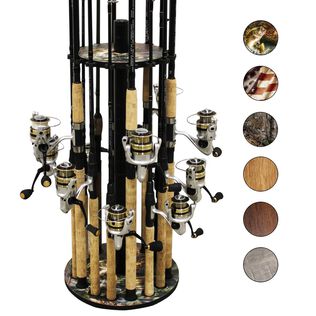 Bass 16 Fishing Rod Round Storage Rack