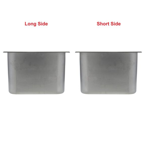 Rectangle Sink Ultra-Mirror Finish, 304 Stainless Steel, 2" Drain, SoundKOTE image number 2