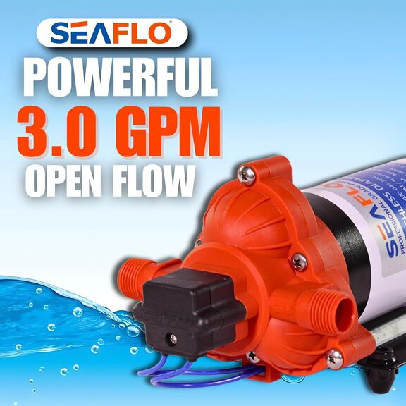 SEAFLO 33W Series 12V DC Brushless Water Pressure Pump - 3.0 GPM, 45 PSI image number 7
