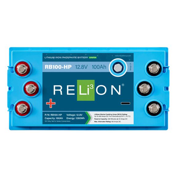 Group 31 RB100-HP Lithium Iron Phosphate Dual Purpose Battery, 12V, 100Ah image number 2