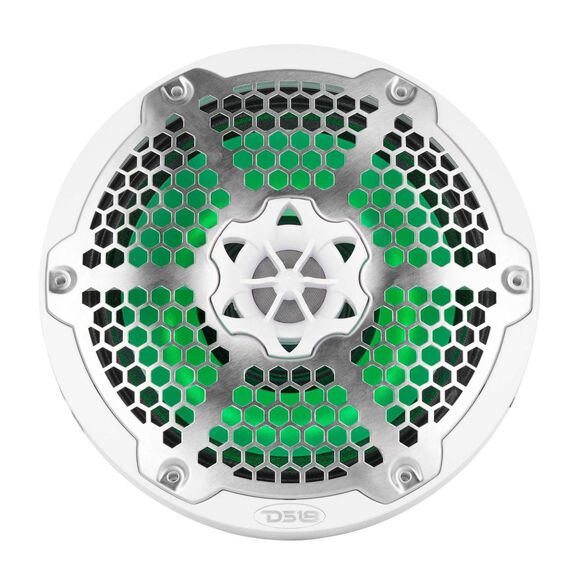 8&rdquo; Marine 2-Way Hybrid Speaker with RGB LED, Compression Driver and Neodymium Magnet, 350W RMS 4-Ohm, Gloss White image number 3