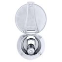 Recessed Shower Chrome Cup with Stainless Steel Lid, Hammer-Head Black Sprayer, 6' Black Rubber Hose image number 5