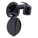 Recessed Shower Black Cup & Lid, Small Black Sprayer No Hook, 6' Stainless Steel Hose image number 0