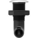 SEAFLO 1-1/8 in Angled Thru Hull Fitting with Built-In Check Valve Stainless Steel Cap image number 2