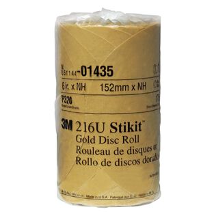 Stikit&trade; Gold Disc Roll, 6", P320A Grit