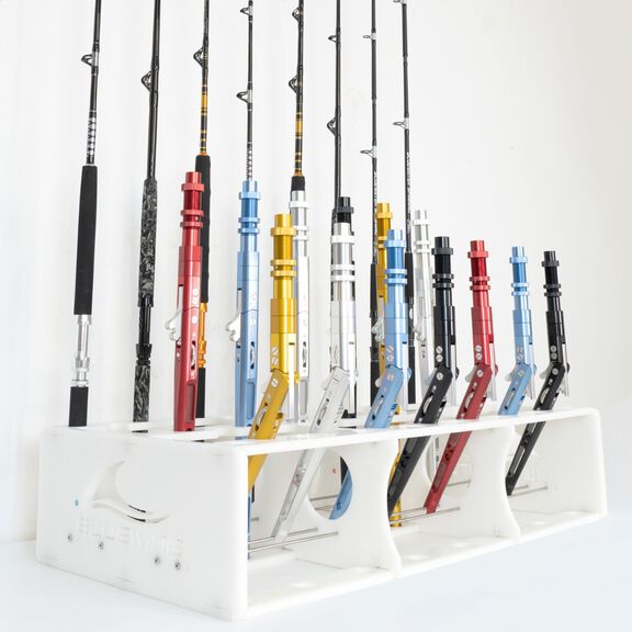 Fishing Rod Storage Rack Rod Holder for 45 Rods Reel Combos image number 2