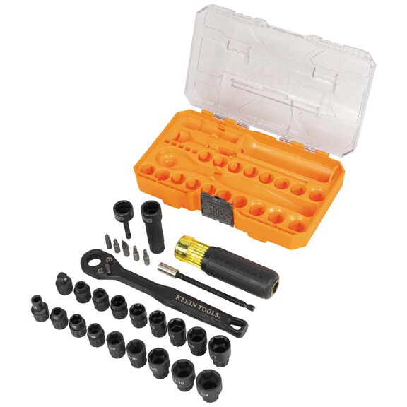 KNECT&trade; Pass-Through and Impact Socket Set, SAE + Metric, 28-Piece image number 0