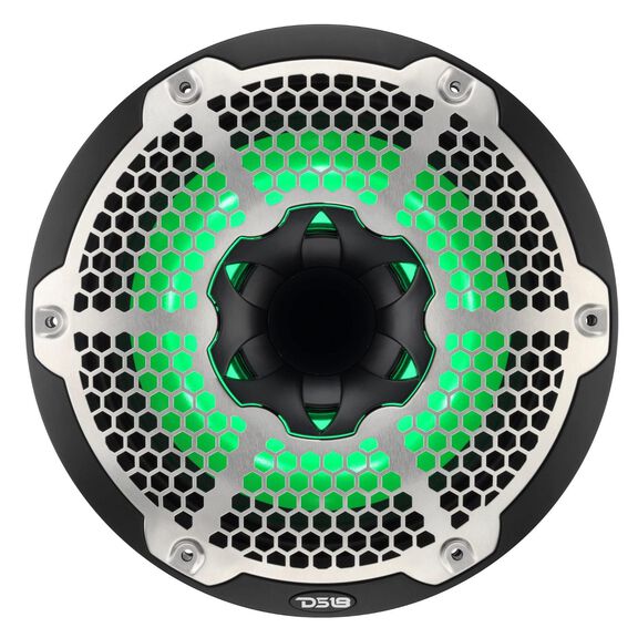 10&rdquo; Marine 2-Way Hybrid Speaker with RGB LED, Compression Driver and Neodymium Magnet, 450W RMS 4-Ohm, Matte Black image number 2