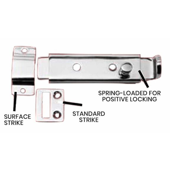 GG Schmitt & Sons Heavy-Duty Slide Bolt Latch image number 0