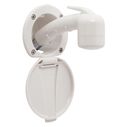 Recessed Shower Warm White Cup & Lid, Small Warm White Sprayer No Hook, 6' White Rubber Hose image number 0