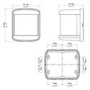 SEAFLO 1W LED Masthead Light, White Housing, Regular Square Navigation Light, 2NM image number 1