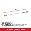 Universal 31-Inch Pressure Washer Wand Rated up to 4500 PSI image number 3