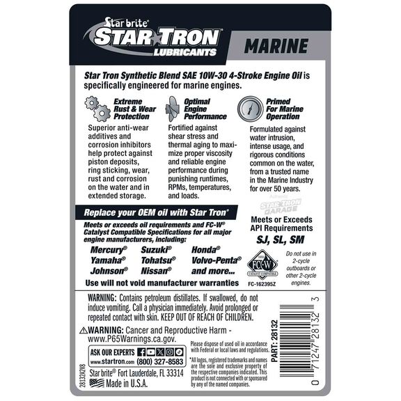 Super Premium Synthetic Blend 4 Stroke Oil 10W-30 image number 2