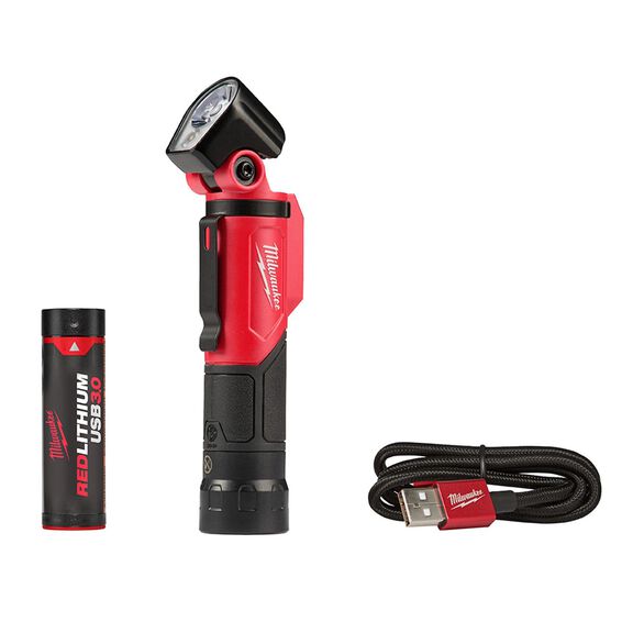 USB Rechargeable Pivoting LED Flashlight image number 0