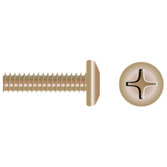 Silicon Bronze Phillips Pan-Head Machine Screws image number 0