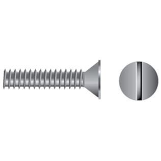 Stainless Steel Slotted Flat-Head Machine Screws