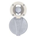 Aidack Recessed Control Valve Hot/Cold Mixer, Warm White Cup with Stainless Steel Lid, Chrome Aidack Handle image number 0
