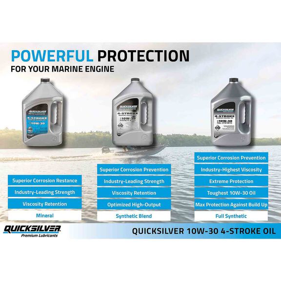 10W-30 Synthetic Marine Engine Oil, 1 Gallon image number 3