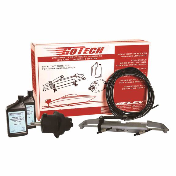 GoTech 1.0 Hydraulic Steering Kit, Outboards Up to 115HP image number 0