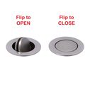 1-1/2" Drain, Flip Drain with Overflow, Straight, 1-1/4" Sweat Brushed Nickel image number 2