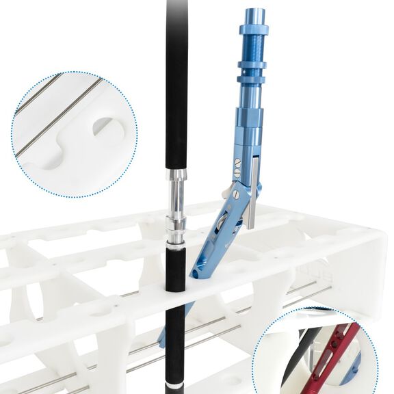Fishing Rod Storage Rack Rod Holder for 45 Rods Reel Combos image number 1