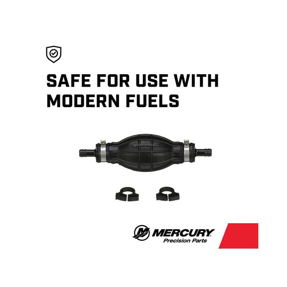 Mercury Primer Bulb Assembly 8M0061876 for Use with Mercury or Quicksilver 5/16" and 3/8" I.D. Fuel Lines image number 4