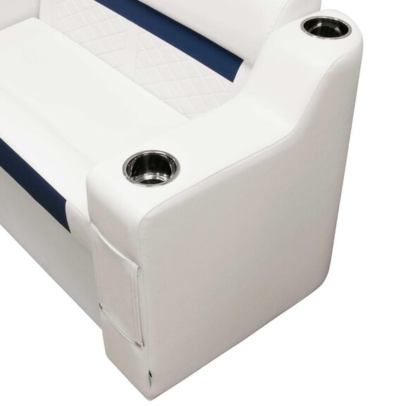 Wise DLX3009-204 DLX Series Pontoon Left Radius Arm Rest - Brite White image number 5