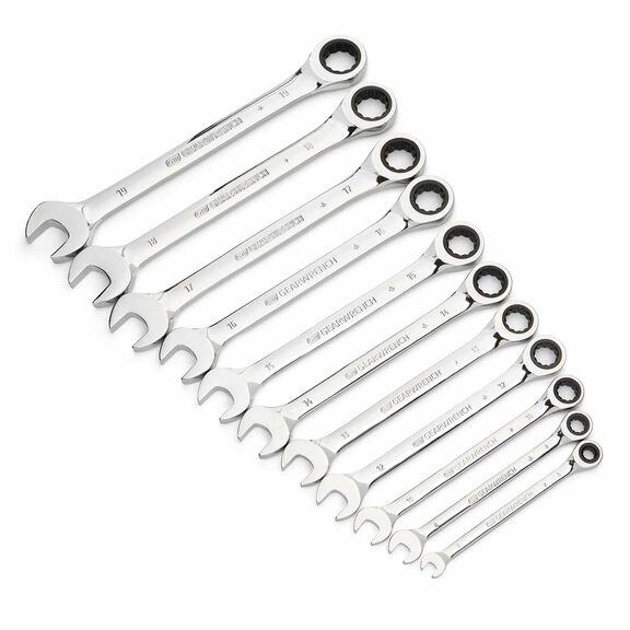 11-Piece Metric Ratcheting Wrench Set image number 0