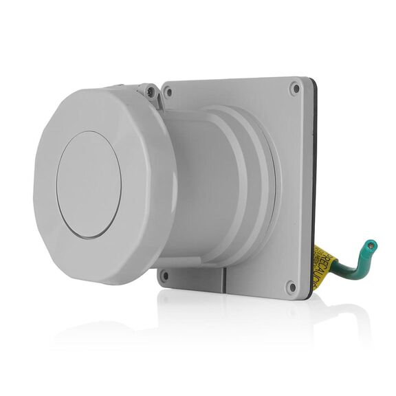 100 Amp 120/208 Volt 3-Phase, 4P, 5W, North American Pin & Sleeve Receptacle, ABYC Certified, IEC 60309 Industrial Grade Marine Grade IP66/67/68, & IP69K Watertight image number 1