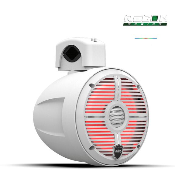 Wet Sounds Recon 6.5-Inch Coaxial Tower Speakers w/ XW White RGB Grilles image number 4