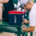 Halftime Water Cooler, 3 Gallon Hard-Sided Water Cooler, Patriot image number 3