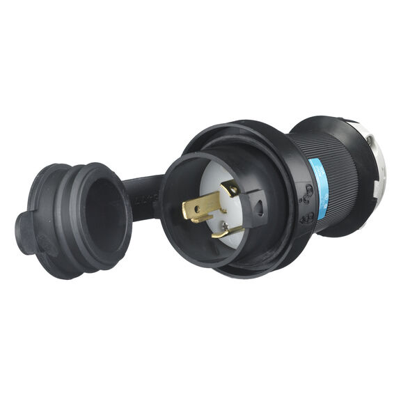 Hubbell Marine Twist-Lock, Watertight Safety Shroud Plug, 30A 250, L6-30P image number 0
