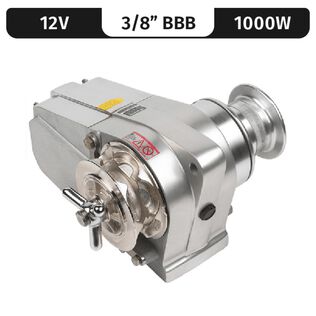 Lofrans Cayman Horizontal Electric Windlass Gypsy Only, 3/8" BBB, 12/24V DC, 1000W