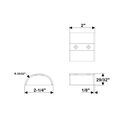 Stainless Steel Medium Dive Door SuproFlex End Cap image number 1
