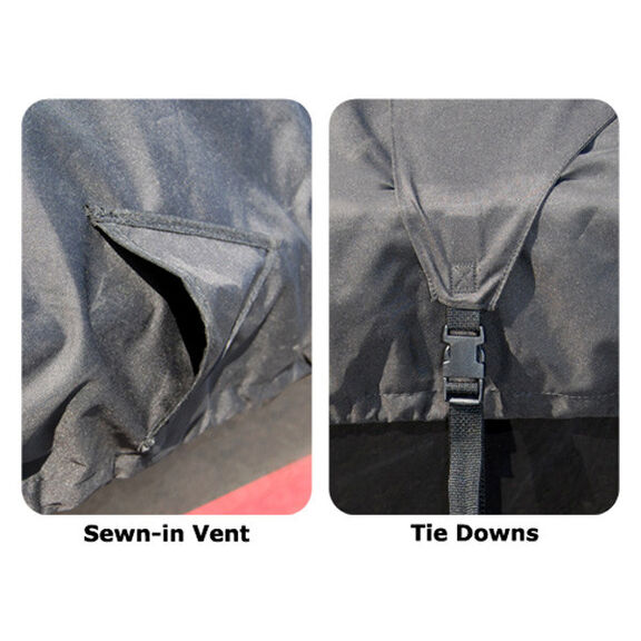 BoatGuard Eclipse Trailerable Boat Cover for V-Hull Runabout Bow Rider (19'-21' CL x 102" B) image number 1