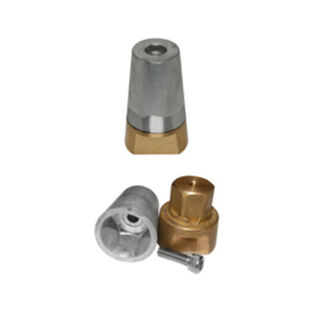 Radice&trade; Zinc Prop Nut Anodes, 0.34" ID, 2" OD, 2.6" Height