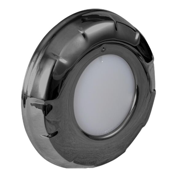 Aurora LED Dome Lights with Rotating Bezel Dimming Control, White/Red, Black Housing image number 1