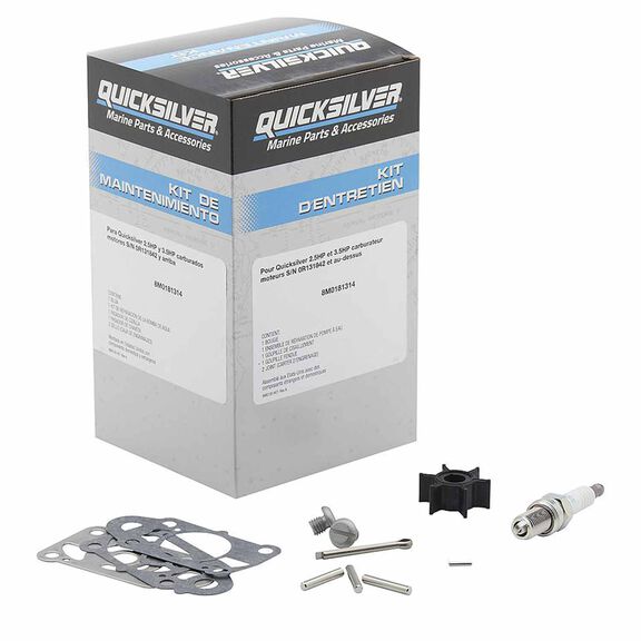 Quicksilver 8M0181314 Outboard Service Kit Mercury 2.5/3.5hp Carbureted image number 0