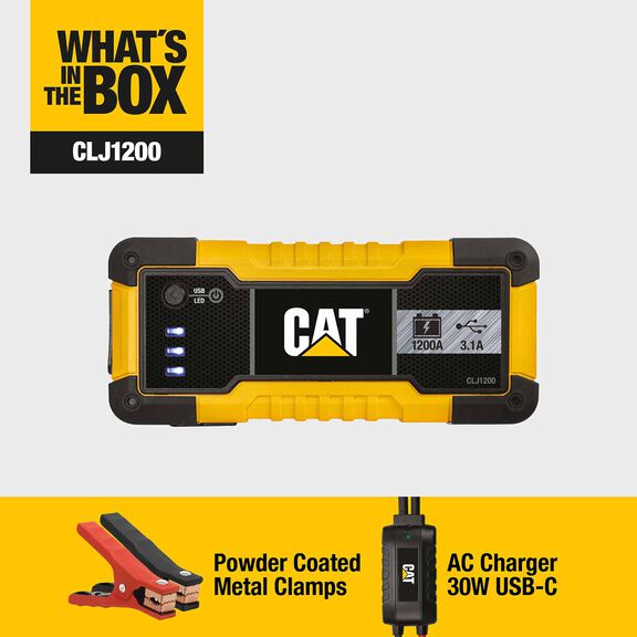1200 Peak Amp Lithium Jump Starter and Portable Power, 15W USB-A & USB-C image number 5