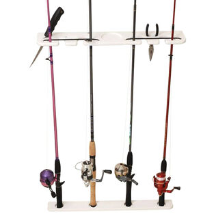 Deluxe 4-Rod Pontoon Boat Rod Rack