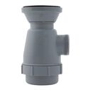 2" Drain, Trap Sink Drain, 1-1/4"-M Thread, w/Chain Stopper Brushed Finish image number 1
