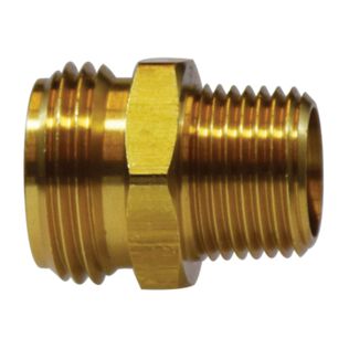Brass Garden Hose-to-Pipe Adapters, Male
