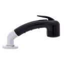 Deck-Mount Sprayer Small Black Sprayer No Hook w/Elbow, 6' Black Rubber Hose, Ultra-Low Profile Holder image number 2