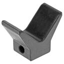 2" Trailer Bow Stop, Black Rubber image number 0